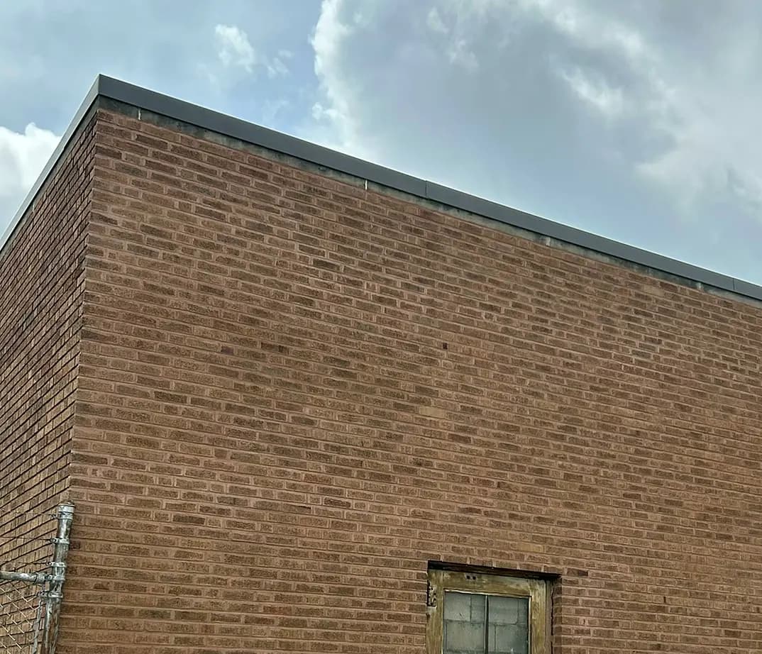 Full-elevation treatment on a commercial building