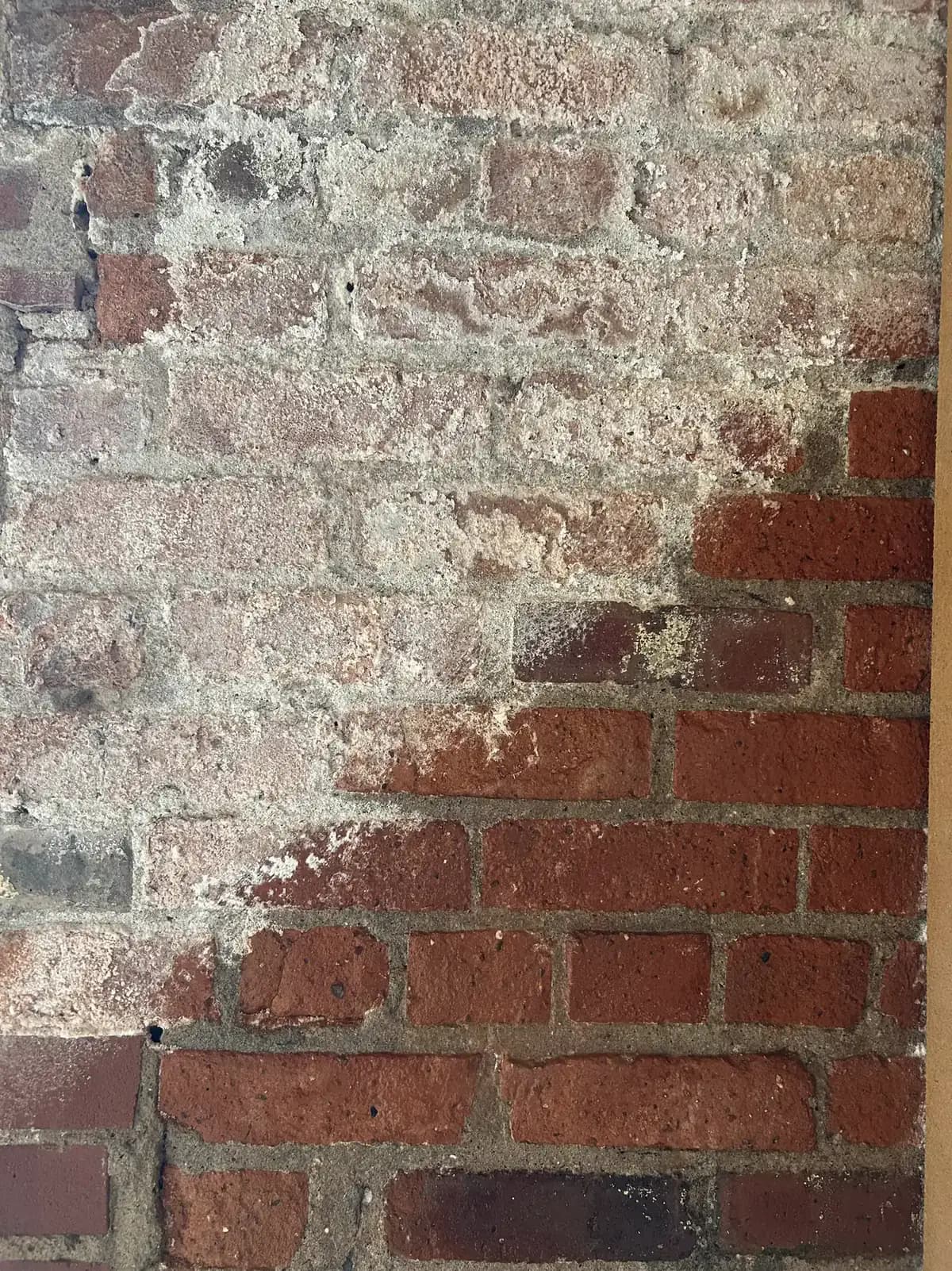 Efflorescence removal and waterproofing on commercial brick building in Downers Grove, IL