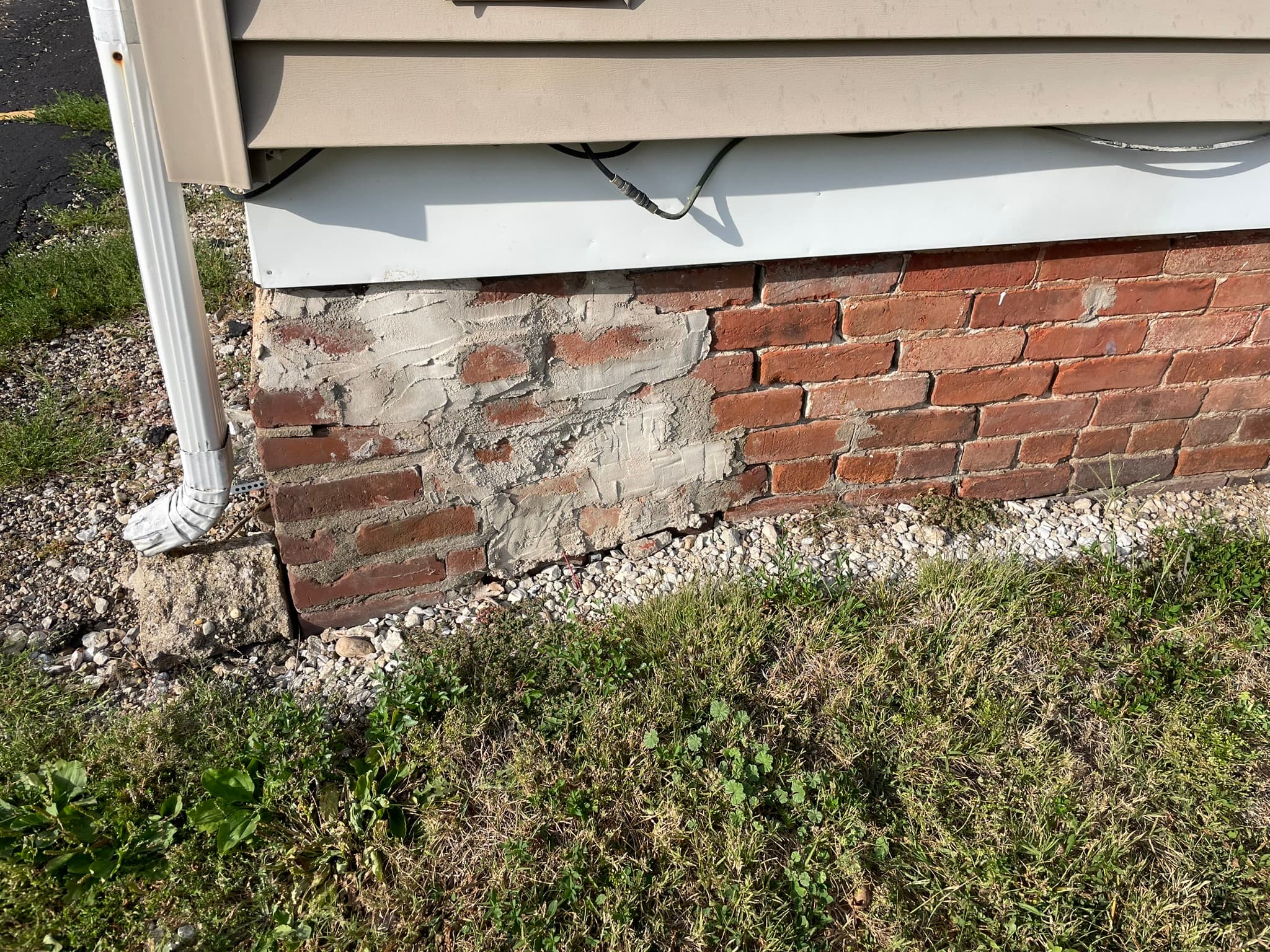 Foundation brick repair