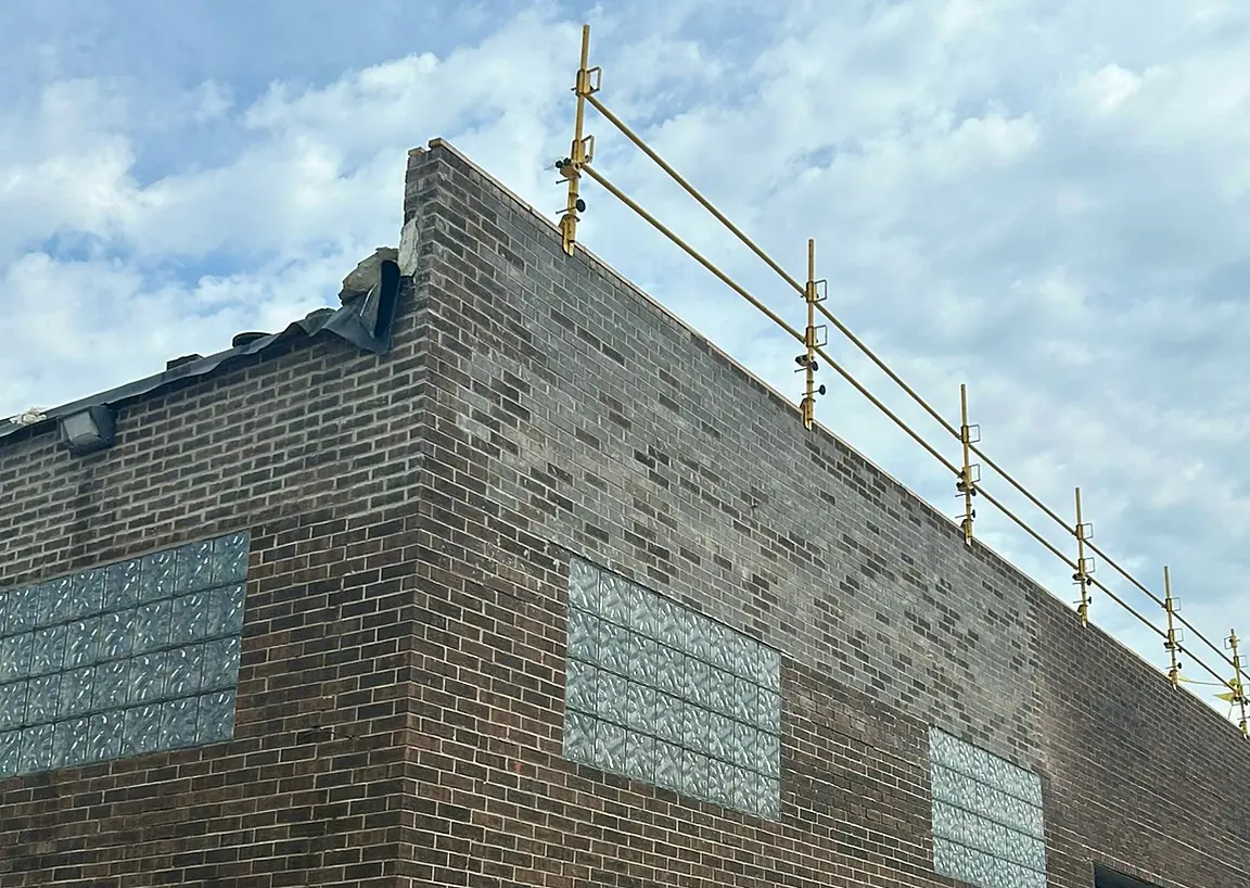 Parapet rebuild with new coping